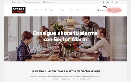 Cómo usar la App de Sector Alarm