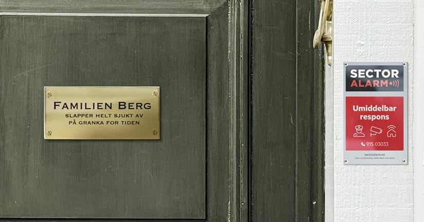 Slik passer vi på boligen din mens du er på ferie