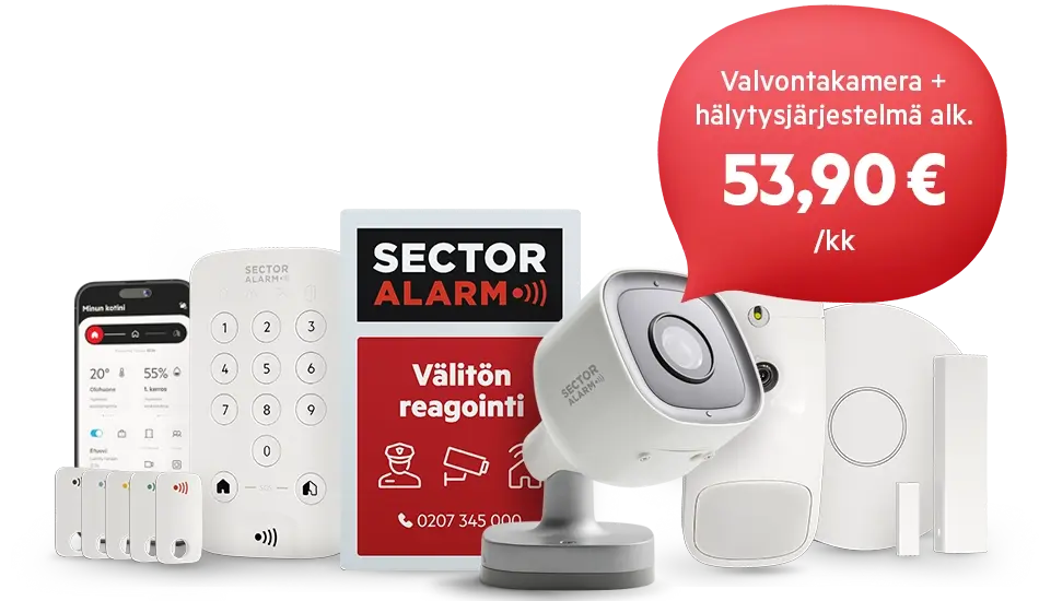 Ulkovalvontakamera valvoo kotipihaasi