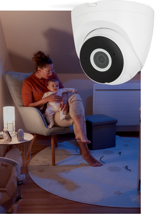 Câmara de vigilância HD para interior