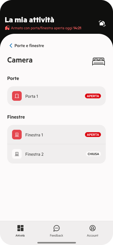 App Controllo di porte e finestre