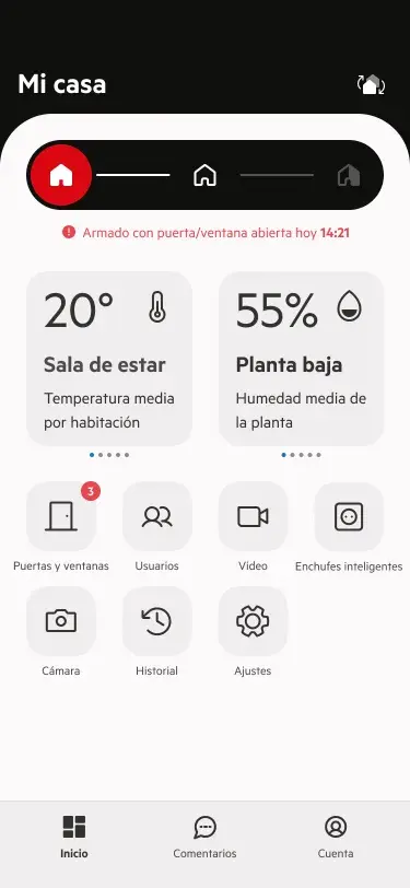 Activa y desactiva tu alarma