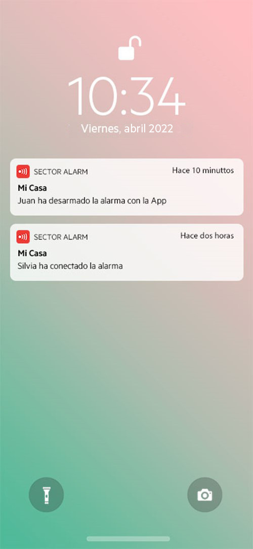 Alarmas en tiempo real