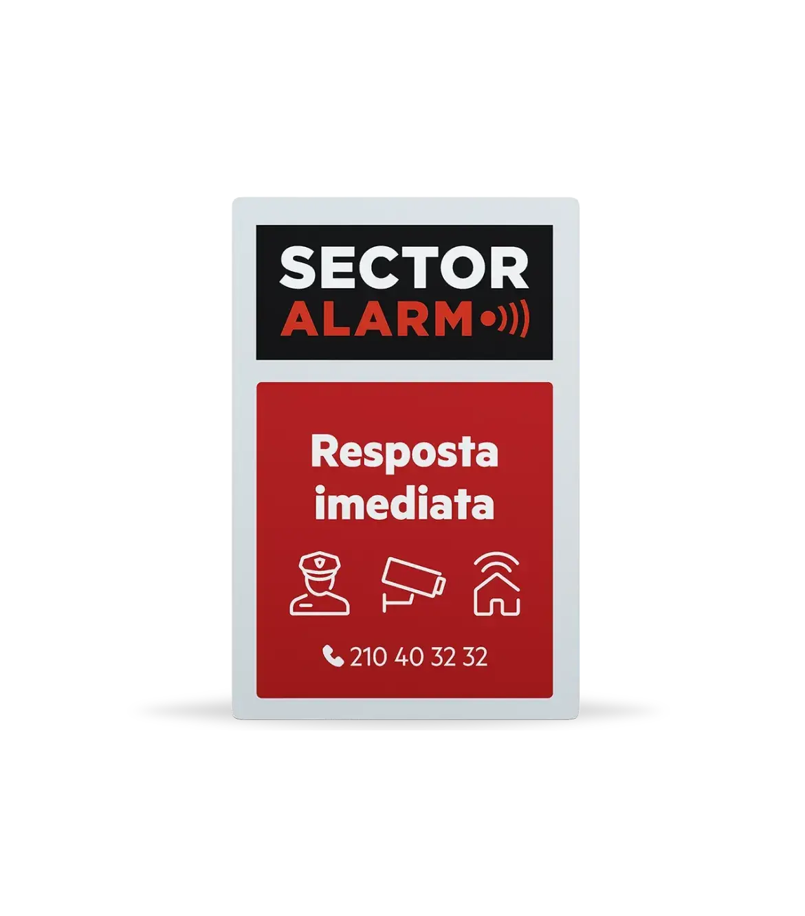 Placas y adhesivos de alarma