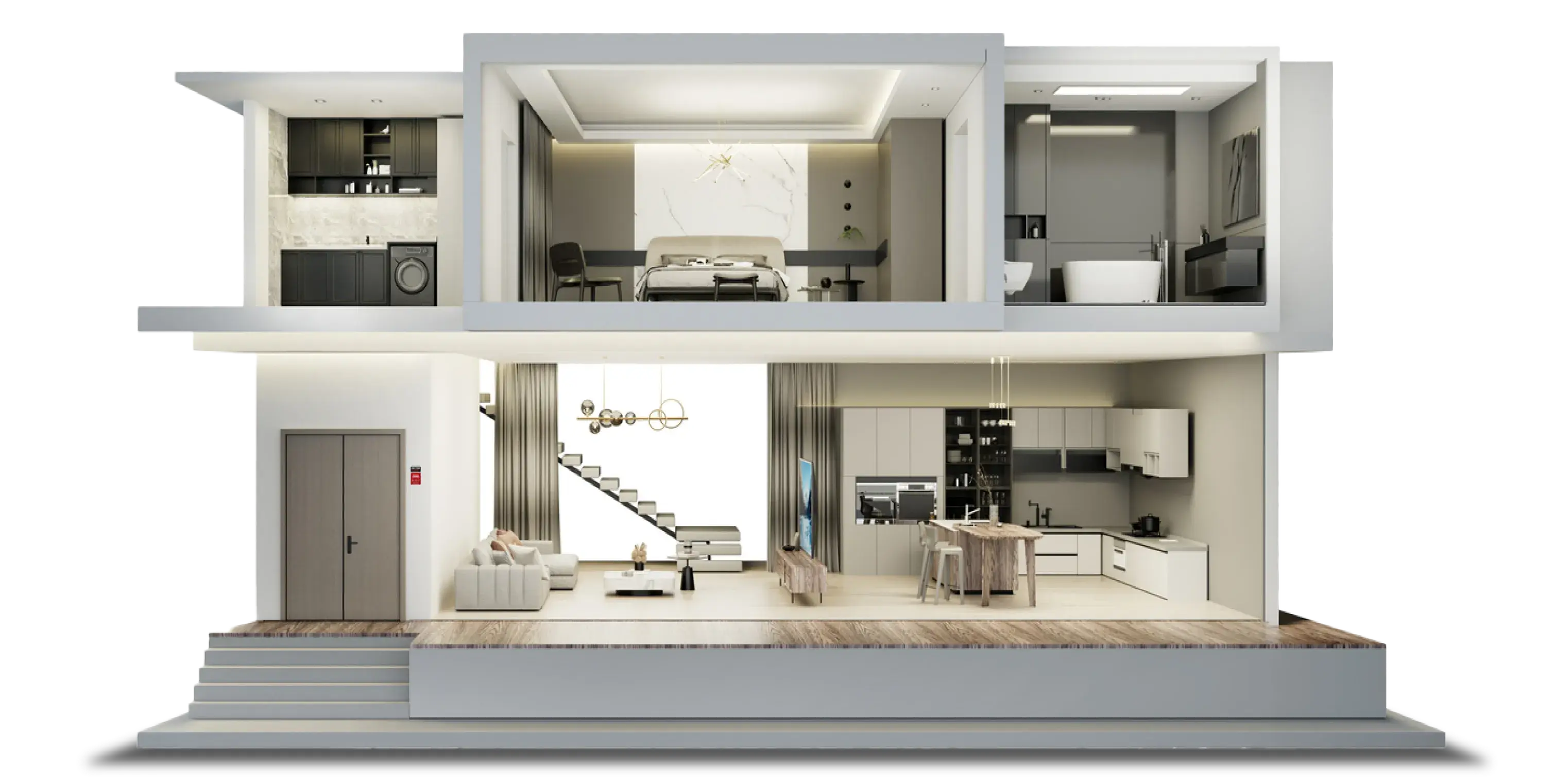 villa animated