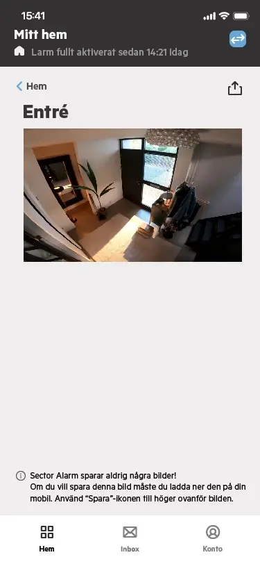 Bilder direkt i appen